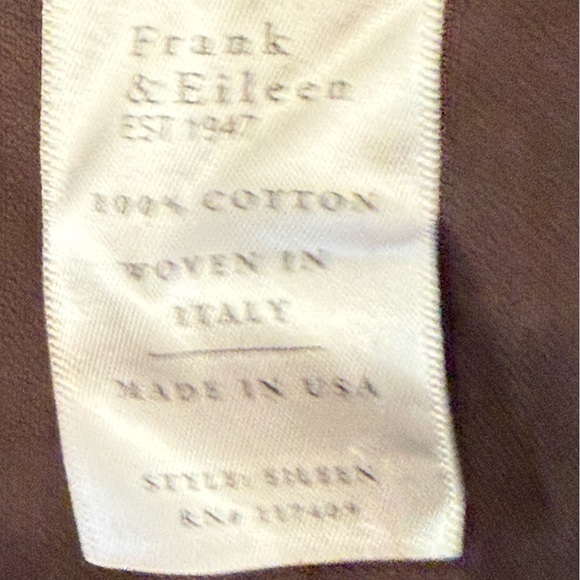 Like new Frank and Eileen-Eileen Denim Irish coffee button up top Large - Picture 7 of 8